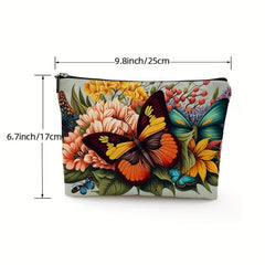 Travel Makeup Bag Cosmetic Bag Small Pouch Butterfly Print Gift For Women
