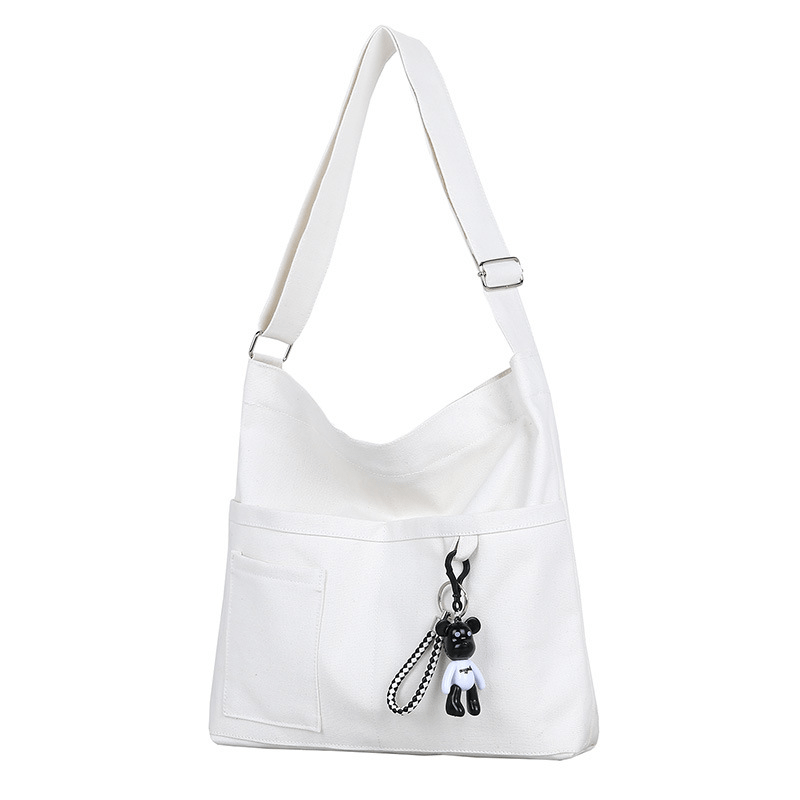 Unisex Canvas Bag Messenger Bag School Shoulder Bag Students
