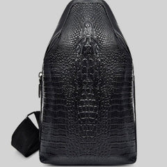 Crocodile Pattern Waist Bag Men's Shoulder Bag