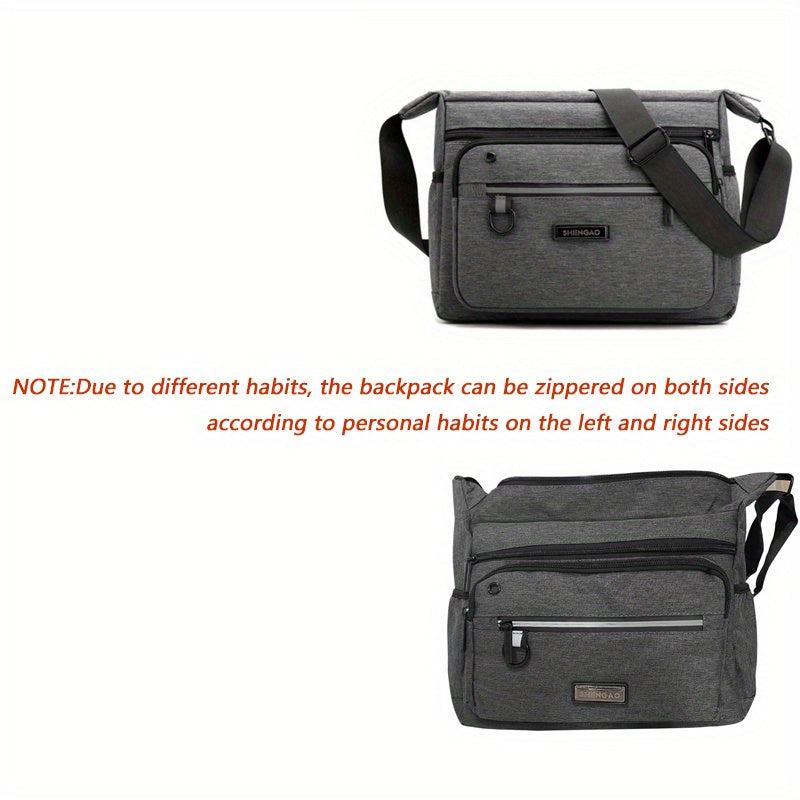Men's Canvas Messenger Bag for Travel Work