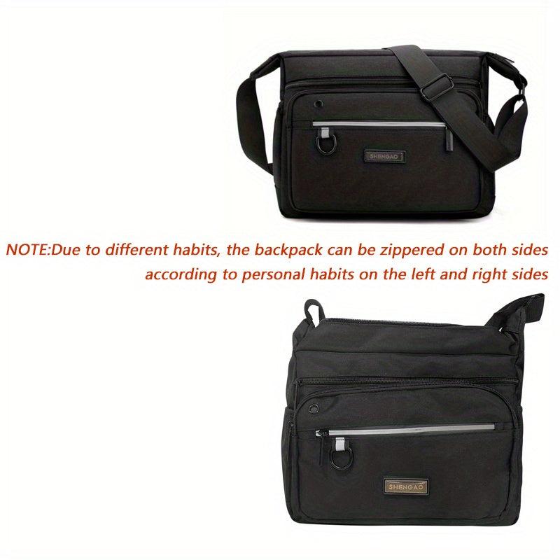 Men's Canvas Messenger Bag for Travel Work
