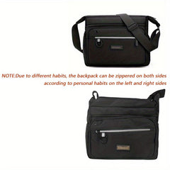 Men's Canvas Messenger Bag for Travel Work