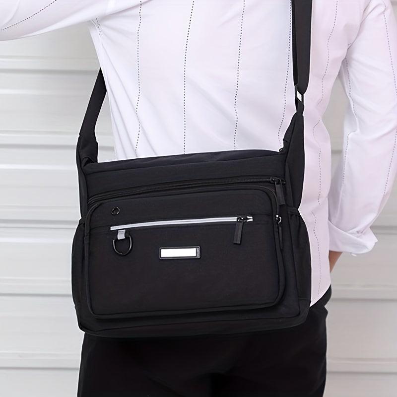 Men's Canvas Messenger Bag for Travel Work