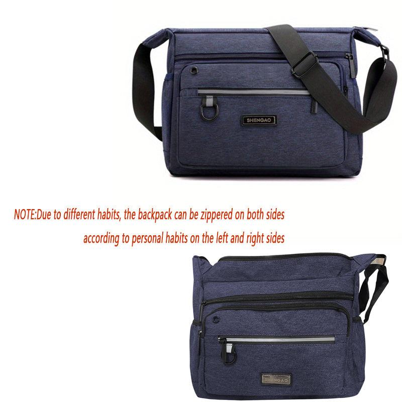 Men's Canvas Messenger Bag for Travel Work