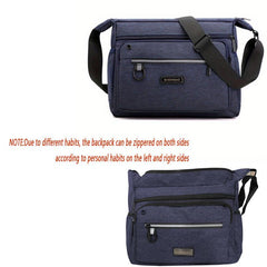 Men's Canvas Messenger Bag for Travel Work