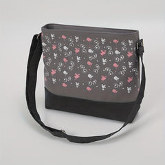 Men's Casual Floral Print Crossbody Bag