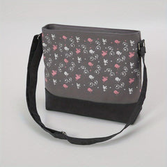 Men's Casual Floral Print Crossbody Bag
