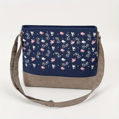 Men's Casual Floral Print Crossbody Bag