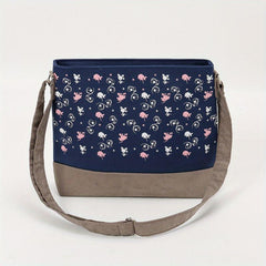 Men's Casual Floral Print Crossbody Bag