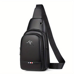 Men's PU Leather Chest Bag Business Shoulder Bag