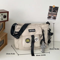 Casual Adjustable Messenger Bag Office Briefcase Crossbody Travel Bag