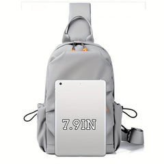 Men's Nylon Crossbody Chest Bag Multifunctional Sling Bag