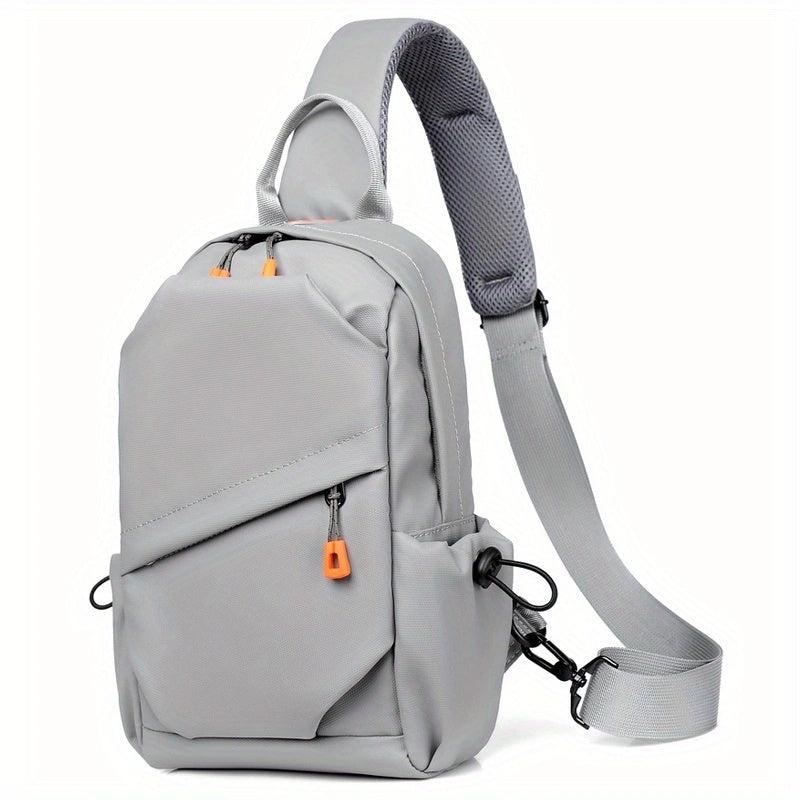 Men's Nylon Crossbody Chest Bag Multifunctional Sling Bag