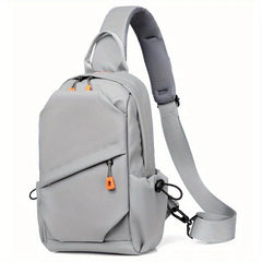 Men's Nylon Crossbody Chest Bag Multifunctional Sling Bag