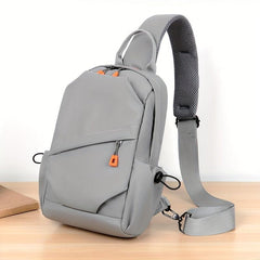 Men's Nylon Crossbody Chest Bag Multifunctional Sling Bag