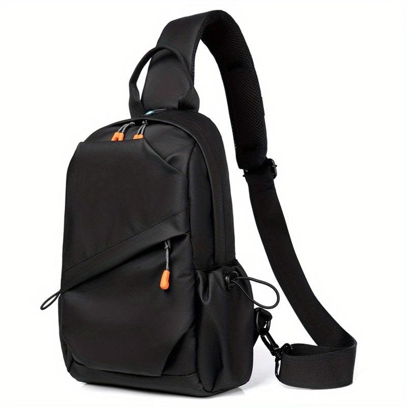 Men's Nylon Crossbody Chest Bag Multifunctional Sling Bag
