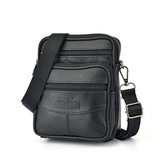 Men's Leather Crossbody Bag Multifunctional Shoulder Bag Briefcase