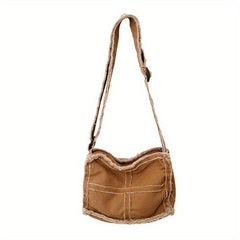 Men's Canvas Shoulder Bag Vintage Messenger Crossbody Hobo Travel Bag