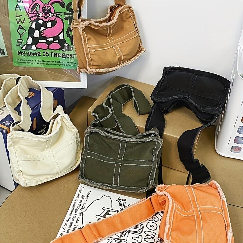 Men's Canvas Shoulder Bag Vintage Messenger Crossbody Hobo Travel Bag