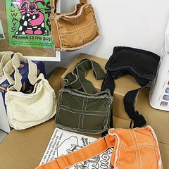 Men's Canvas Shoulder Bag Vintage Messenger Crossbody Hobo Travel Bag