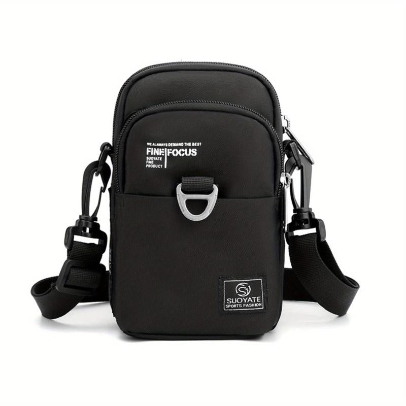 Men's Nylon Mini Crossbody Bag Mobile Phone Bag