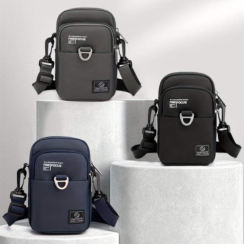 Men's Nylon Mini Crossbody Bag Mobile Phone Bag