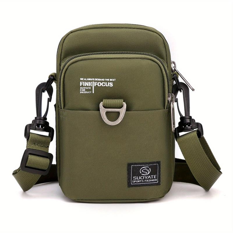 Men's Nylon Mini Crossbody Bag Mobile Phone Bag