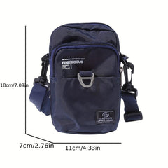 Men's Nylon Mini Crossbody Bag Mobile Phone Bag