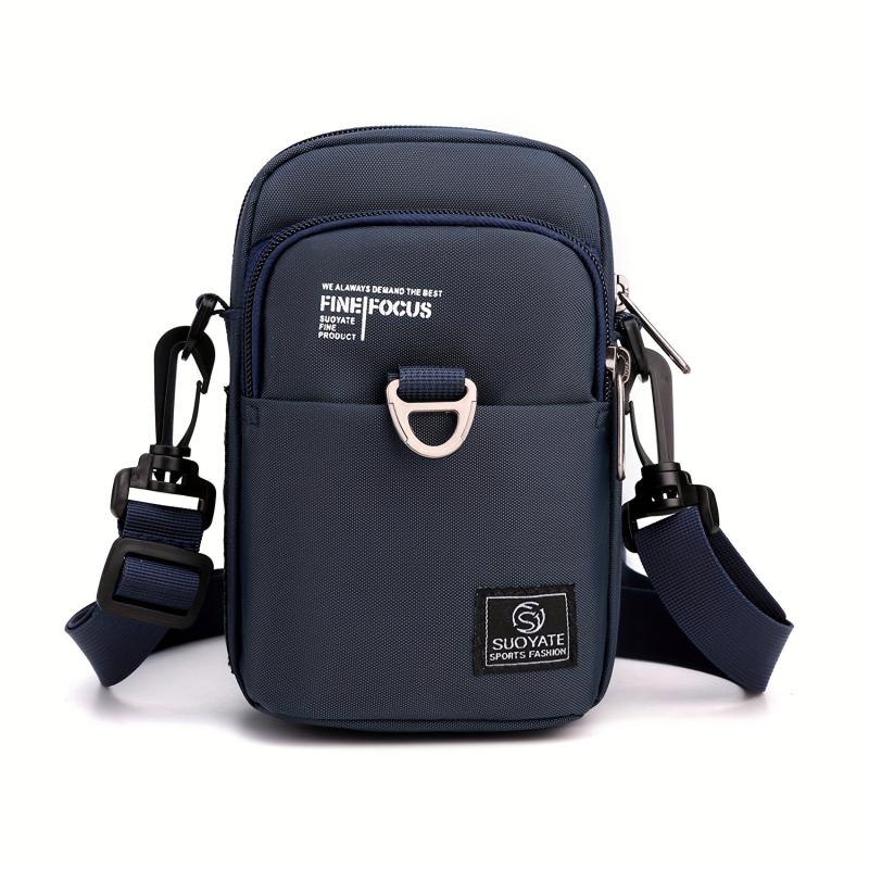 Men's Nylon Mini Crossbody Bag Mobile Phone Bag