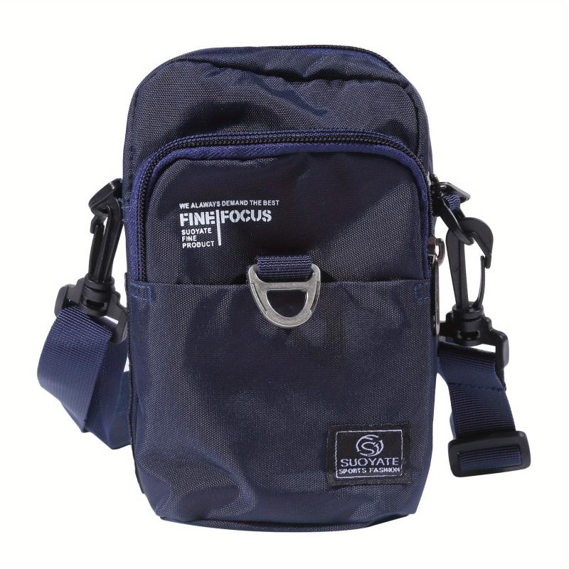 Men's Nylon Mini Crossbody Bag Mobile Phone Bag