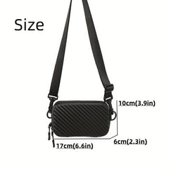 Men's Waterproof Mini Square Shoulder Bag for Travel and Outdoor Activities