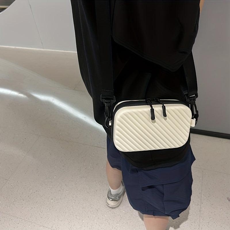 Men's Waterproof Mini Square Shoulder Bag for Travel and Outdoor Activities