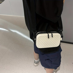 Men's Waterproof Mini Square Shoulder Bag for Travel and Outdoor Activities