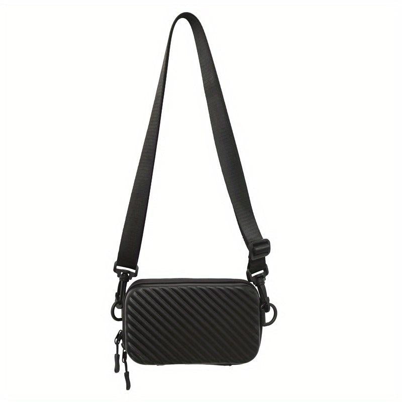 Men's Waterproof Mini Square Shoulder Bag for Travel and Outdoor Activities