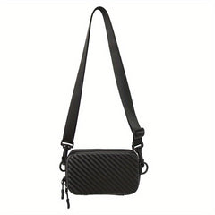 Men's Waterproof Mini Square Shoulder Bag for Travel and Outdoor Activities