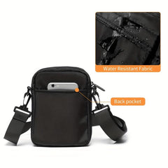 Men's Crossbody Bag Cell Phone Purse Multifunction Diagonal Shoulder Bag