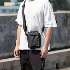 Men's Crossbody Bag Cell Phone Purse Multifunction Diagonal Shoulder Bag