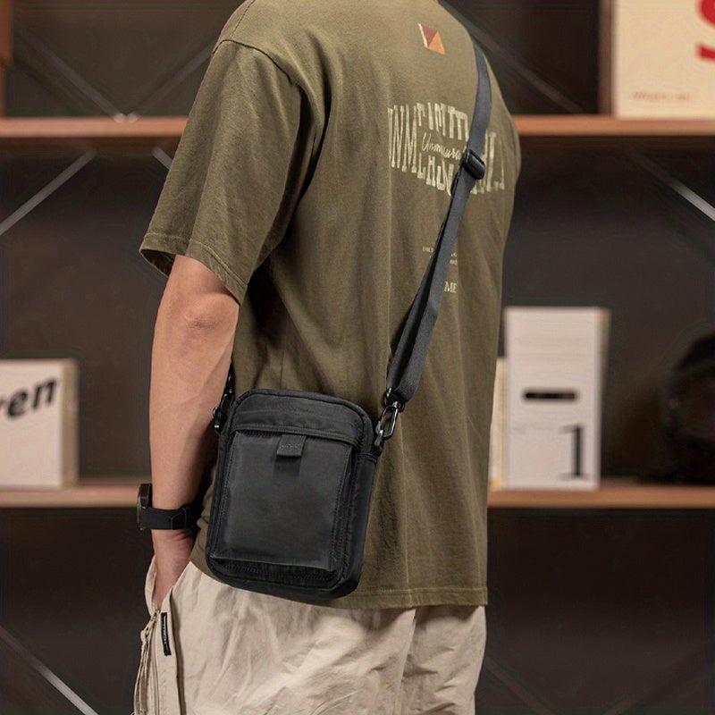 Men's Crossbody Bag Cell Phone Purse Multifunction Diagonal Shoulder Bag