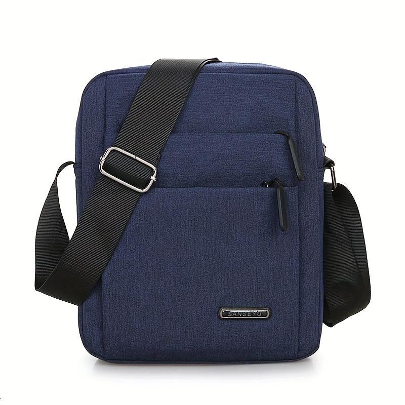 Men's Casual Crossbody Bag Vertical Shoulder Bag Lightweight Messenger Bag