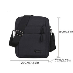 Men's Casual Crossbody Bag Vertical Shoulder Bag Lightweight Messenger Bag