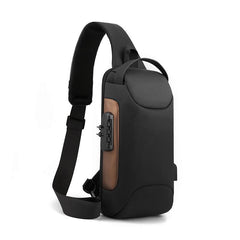Men's Waterproof Chest Bag w/ USB Port & Lock