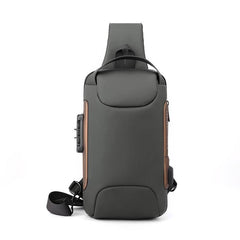 Men's Waterproof Chest Bag w/ USB Port & Lock