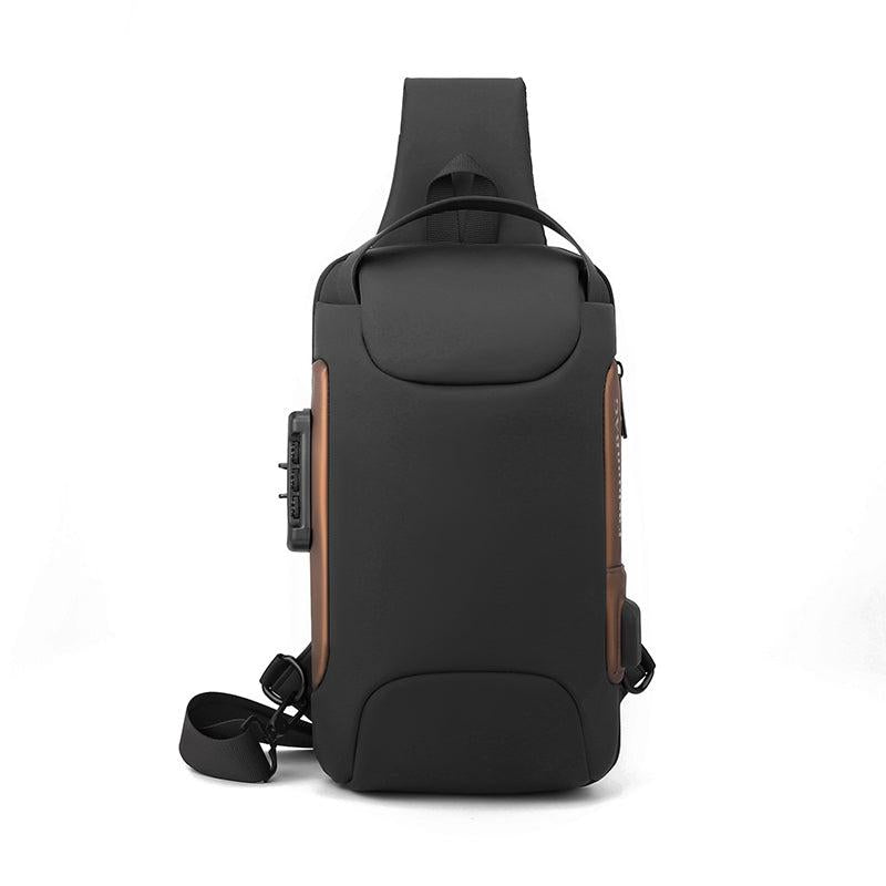 Men's Waterproof Chest Bag w/ USB Port & Lock