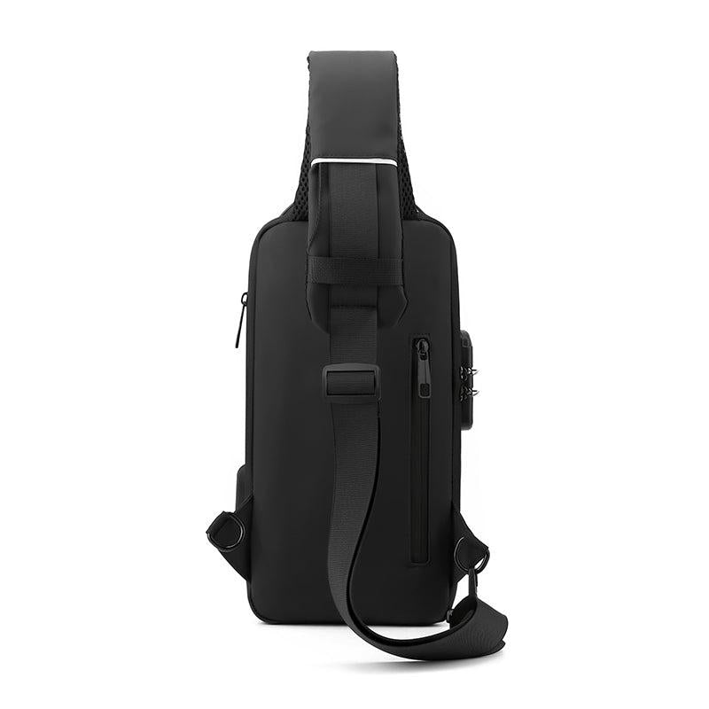 Men's Waterproof Chest Bag w/ USB Port & Lock