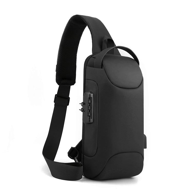 Men's Waterproof Chest Bag w/ USB Port & Lock