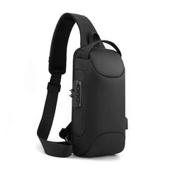Men's Waterproof Chest Bag w/ USB Port & Lock