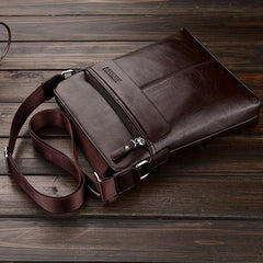 Men's Business PU Messenger Bag Shoulder Bag