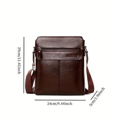 Men's Business PU Messenger Bag Shoulder Bag
