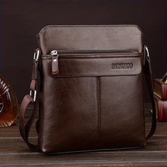 Men's Business PU Messenger Bag Shoulder Bag
