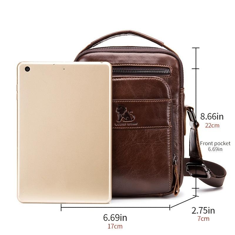 Retro Style Cowhide One Shoulder Small Bag
